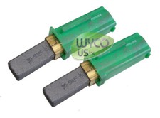 2 GREEN CARBON BRUSHES, VACUUM MOTOR, ADVANCE WARRIOR, 34RST, CONVERTAMATIC, 20D