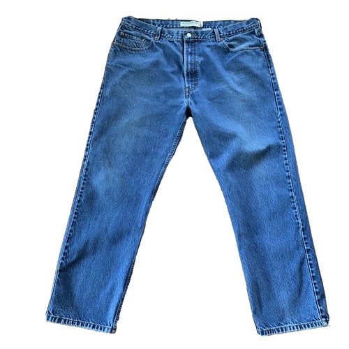 Levi's 505 42 x 32 Regular Fit Men's Jeans Blue Stonewashed - 第 1/17 張圖片
