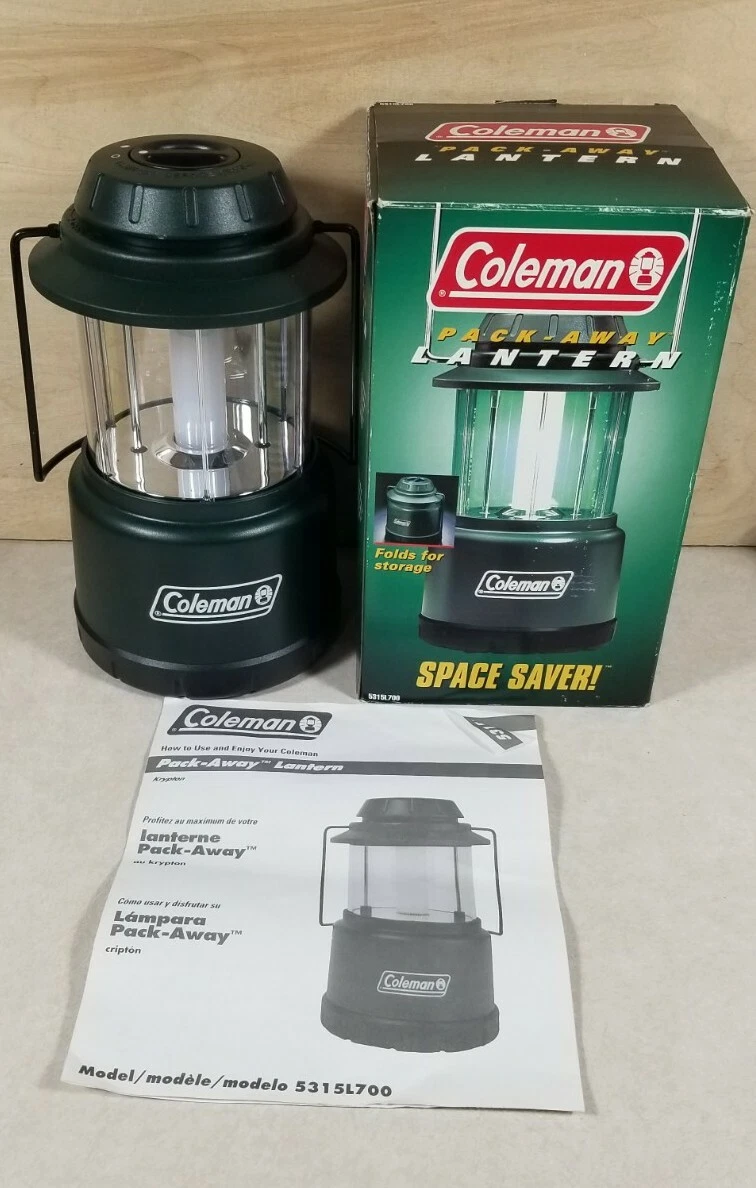 Coleman Pack-Away Lantern 5315 Collapsible Battery Powered Camping Light