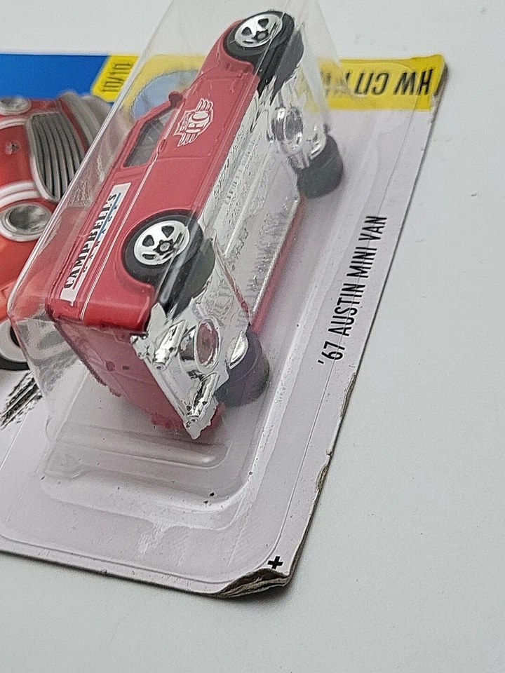 2016 Hot Wheels No175 HW City Works 10/10 '67 AUSTIN MINI VAN красный с хромом 5 Sp - Изображение 3 из 4