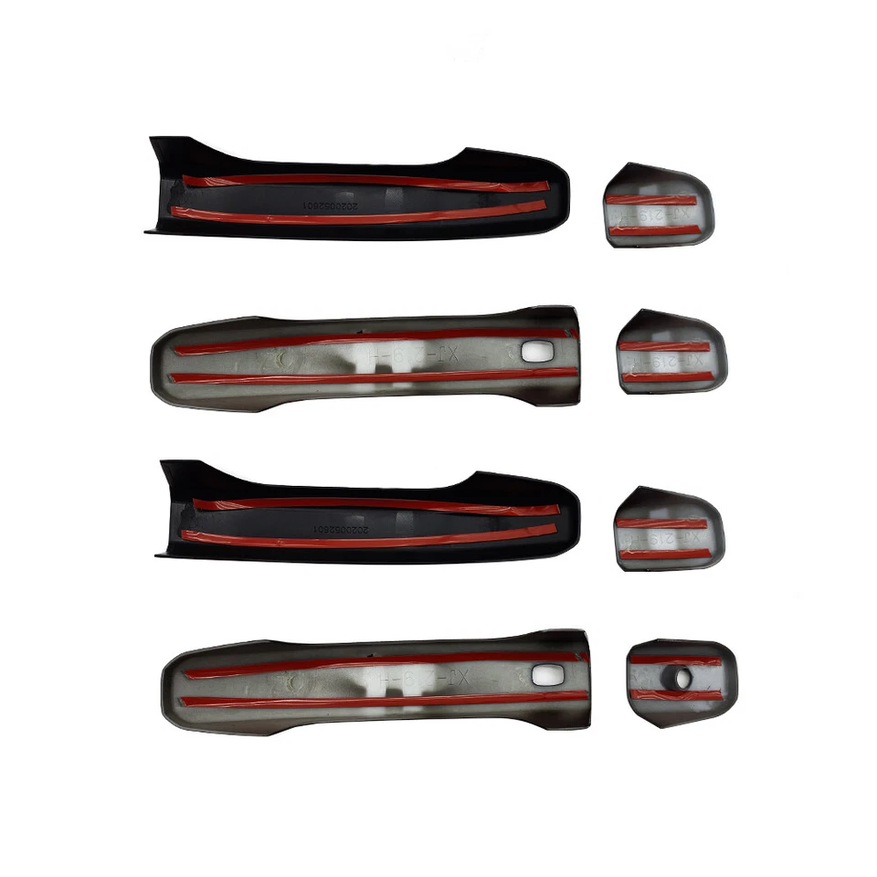 Glossy Black 4 Door Handle Covers For 2019-2024 Chevy Silverado GMC Sierra 1500 - Image 3 of 4