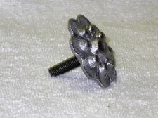 SLAG GLASS PANEL LAMP FINIAL 4 B&H,MILLER,RAINAUD,CHICAGO MOSAIC, WITH SCREW