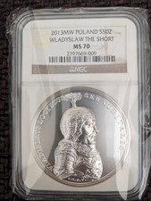 50zl Wladyslaw The Short 70 NGC - Treasures of Stanislaw August
