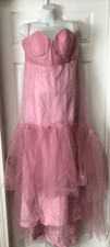 Pink Ballroom Wedding Dress, Size 6, 60" Length