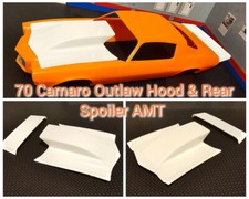 Resin Outlaw Hood Rear Spoiler Combo For 70 Camaro Amt 125. Resin Outlaw Hood Rear Spoiler Combo For 70 Camaro Amt 125.