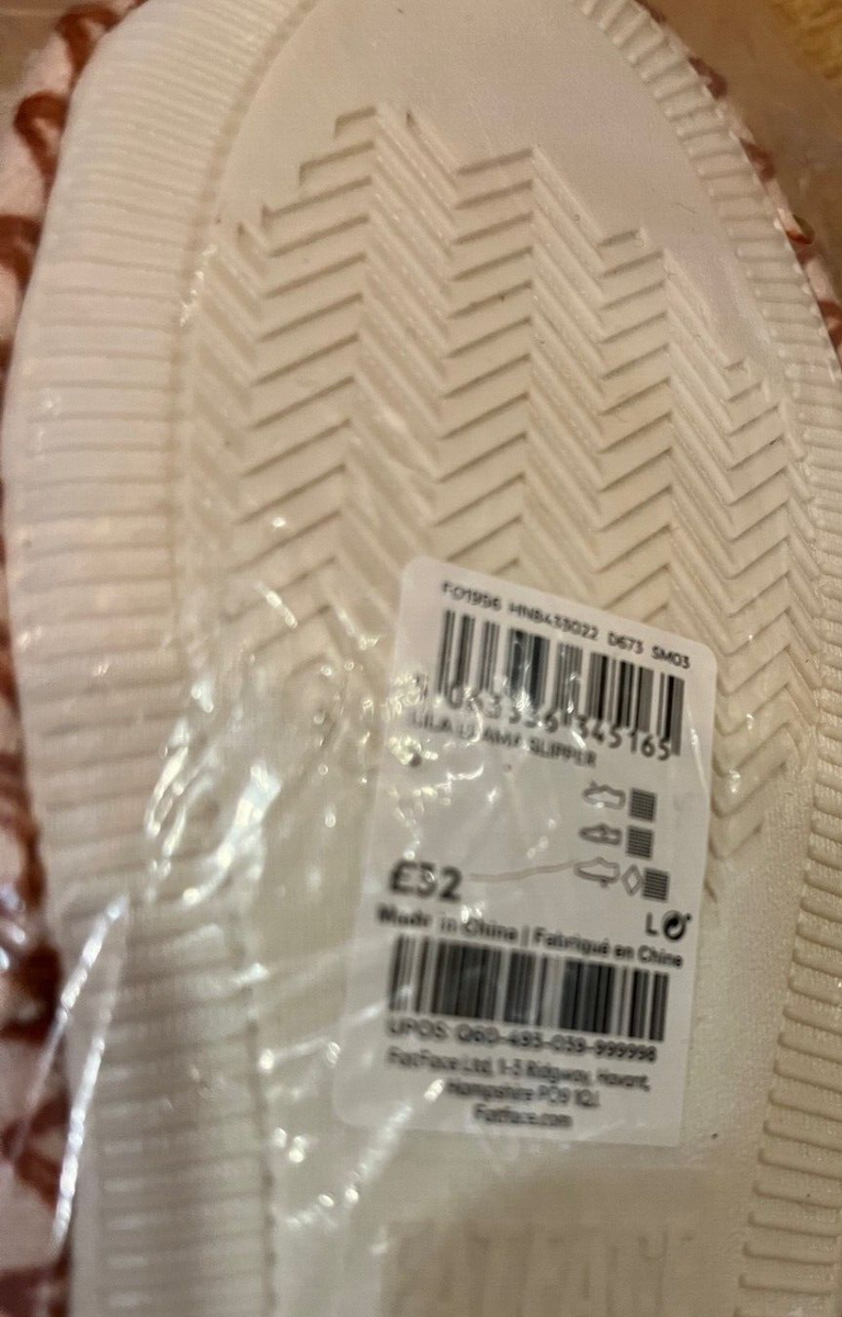 Fat Face Lila the Llama Slippers Mules Small size UK NEW £32