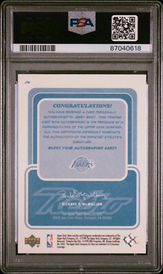 1999-00 Upper Deck Retro - Inkredible Jerry West #JW (AU) for sale