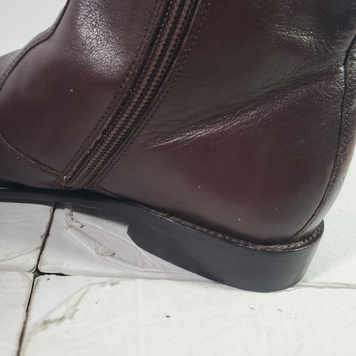 Florsheim Imperial Schuhe Herren Größe 7 D Braun Leder Hugo Seitenreißverschluss Stiefeletten - Bild 11 von 15