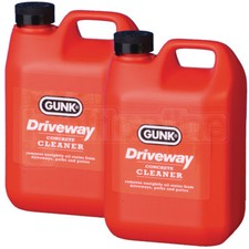 2x Gunk Driveway Cleaner Oil Stain Remover Garage Floor Paths Patio Cleanse 2L