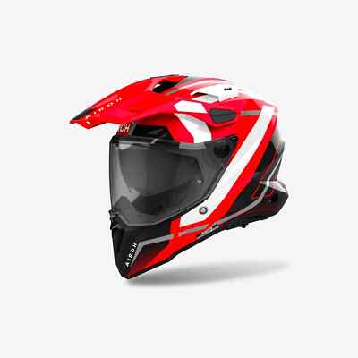 CASCO INTEGRALE AIROH COMMANDER 2 MAVICK ROSSO LUCIDO TAGLIA L