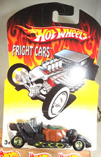 2007 Hot Wheels Fright Cars HOT TUB Black/Brown w/Real Riders Green DD Spokes