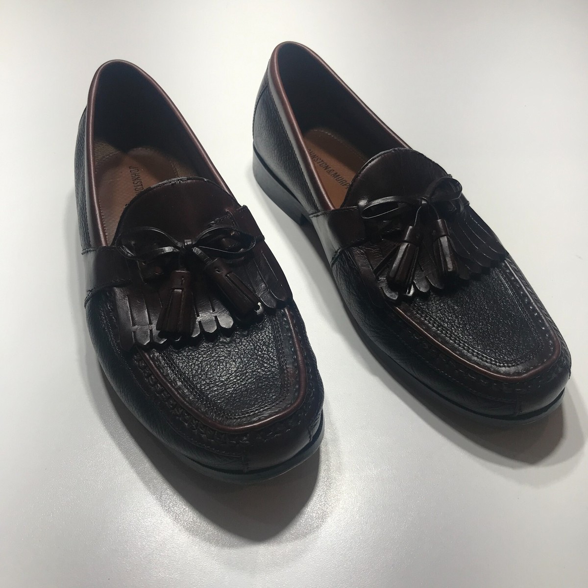 Johnston & Murphy Loafers Mens Size 10.5W Black & Brown Kilt  display picture 2
