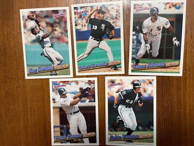 5 Vintage Bazooka Chicago White Sox Baseball Cards: Frank Thomas, Robin ...