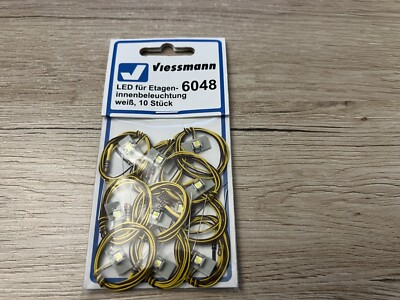 Viessmann - Éclairage LED Intérieur Pour Wagon TT, 8 LED Blanc, Neuf Sous Emballage D'origine