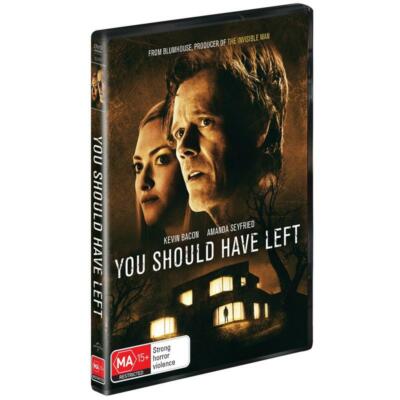 YOU SHOULD HAVE LEFT DVD, NEW SEALED, 230920, FREE