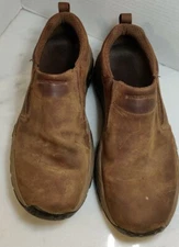 Skechers Men's #204410 Brown Leather Air Cooled Arch Fit Loafers Size 10