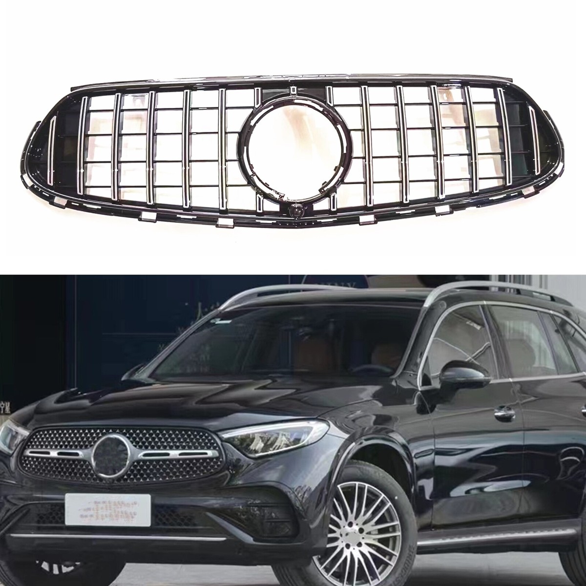 For Mercedes-Benz X254 GLC200 GLC300 2023-2025 Front Hood Grille