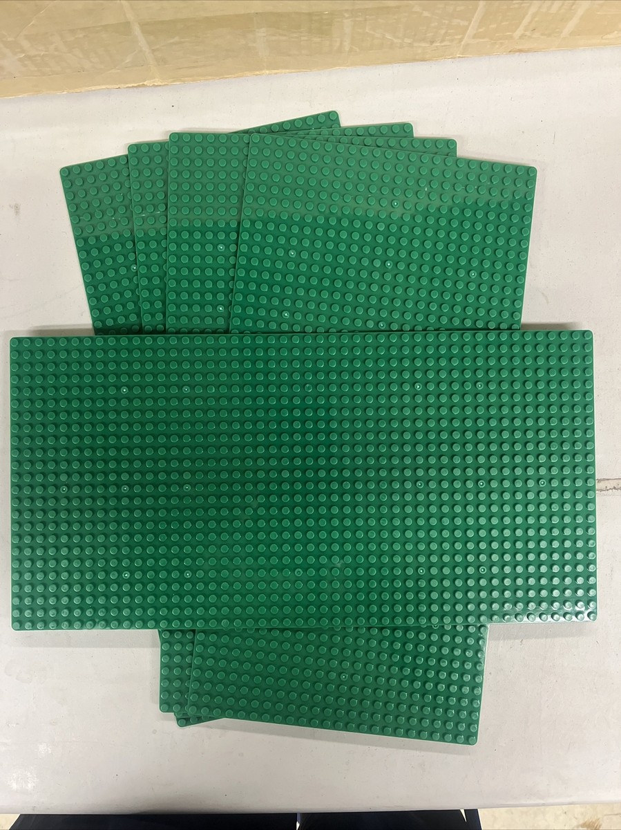 Lot of Green Base Plates Universal For Legos NEW 1/2” X 15