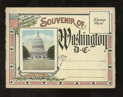 USA WASHINGTON DC um 1920 MULTI VIEW SOUVENIRFOLDER..18 BILDER..NEUWERTIG