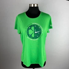Womens Athletic Top Green Nike Dri-Fit Shamrock Shuffle 2019 40th Anniversary XL