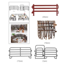 Fence Model Kit Miniature Horse Corral Fencing Accessories Playset Educational