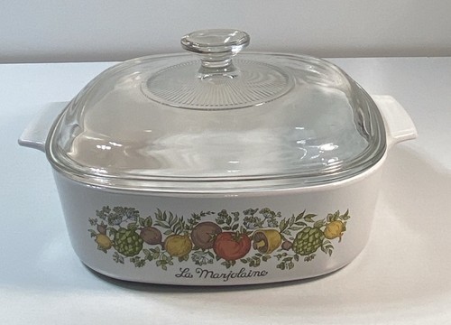 VTG CorningWare Spice of Life A-2-B 2L 2 Qt La Marjolaine Casserole w/ Lid