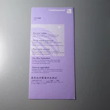 Continental Airlines Boeing 737-800 1/00 Safety Card 