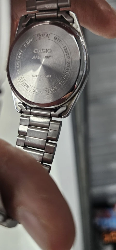 Casio Blue Dial 38mm Watch Stainless Steel Quartz Movement - Image 4 of 4