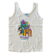 Vintage Disney Character Fashion Disneyland White tank top Children sz XL