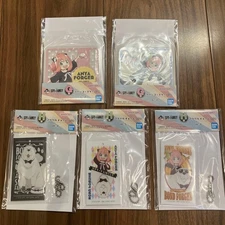 Ichiban Kuji SPY×FAMILY Anya & Bond Rubber Coaster & Acrylic Charm Set  5pc