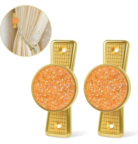 Curtain Tie Backs Hooks, Gold Curtain Holdbacsk Hooks Decorative Wall Mounted