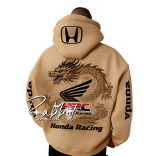 Honda HRC Racing Team Cycling Hoodie Special Edition Retro Dragon Pattern
