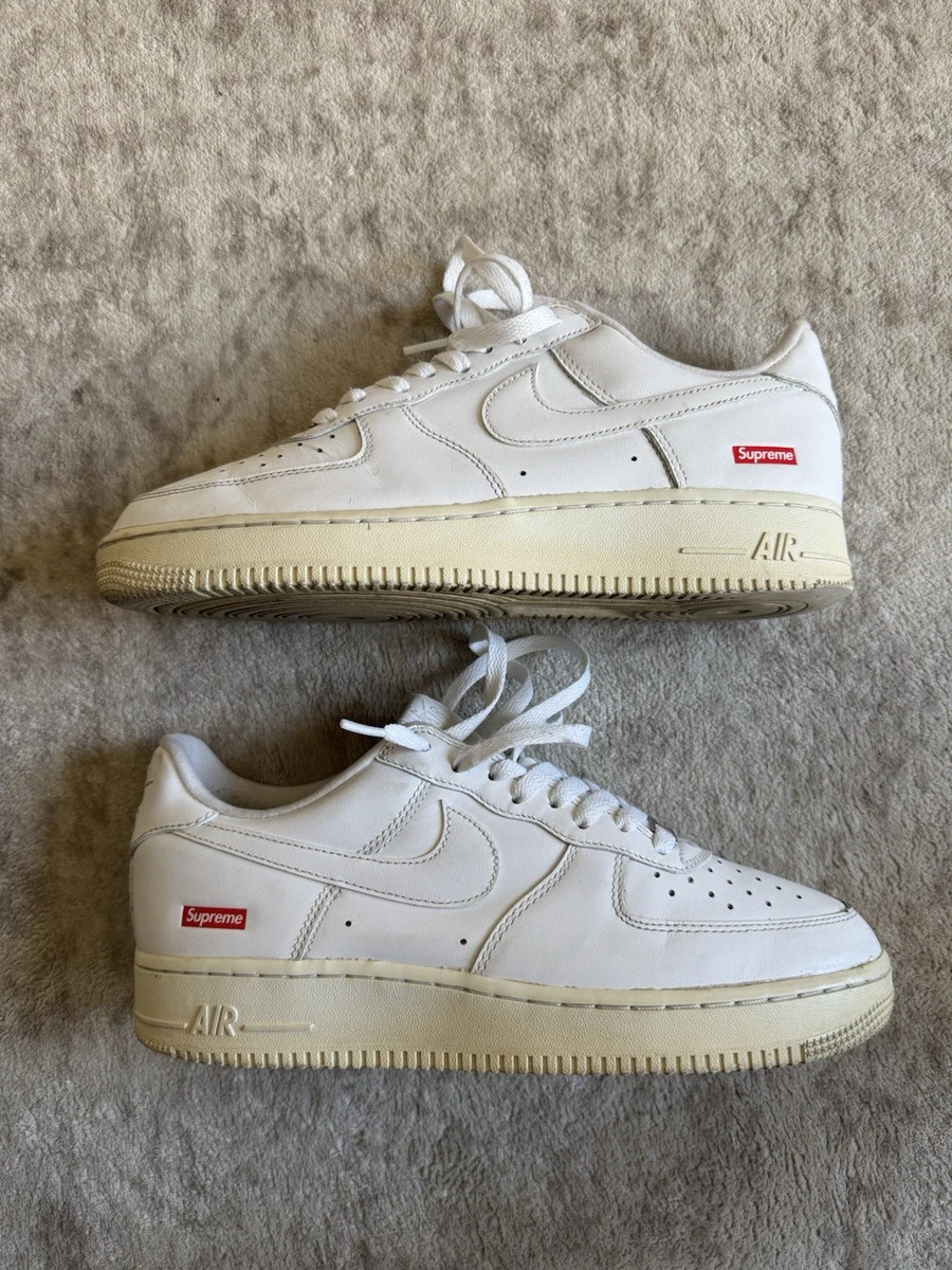 Preços baixos em Nike Air Force 1 Supreme White | eBay