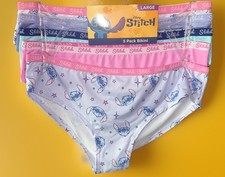 Disney Stitch Licensed 5 Pack Junior Bikini Panty Underwear NWT Large