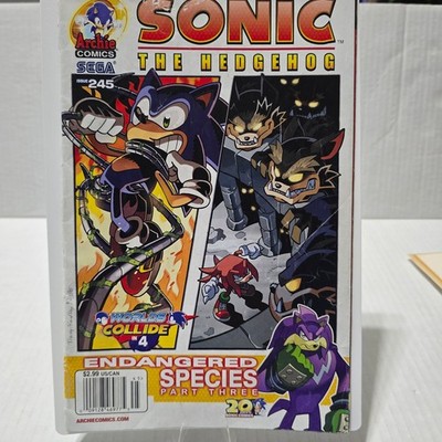Sonic The Hedgehog #245 Archie Comics Tracy Yardley! Signed Newsstand