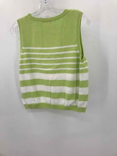 Pre-Owned Jeanne Pierre Green Size Large Knit Tank Top - Picture 2 of 3