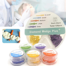 Dental Diamond Wedges Disposable Plastic Interdental Wedge for Teeth Gap Filling