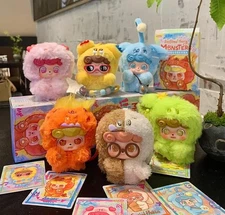 JOTOYS Q.kid Emotional Hairy Monsters Series Set of 6 Box Plush Art Toy