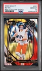 2024 Panini Select - Club Level Bo Nix #221 Red & Yellow Shock Prizm (RC) PSA 10