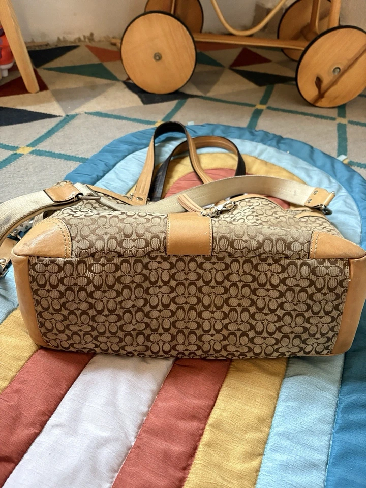 Rare Soho Coach Signature Vintage Diaper Bag - Image 3 of 4