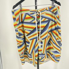 RVCA boardshorts 1-47 rainbow striped mens 