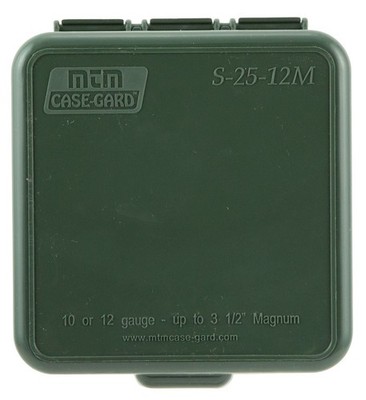 MTM Dual Gauge Shotshell Case Ammo Box 25 Rounds Forest Green - S2512M11