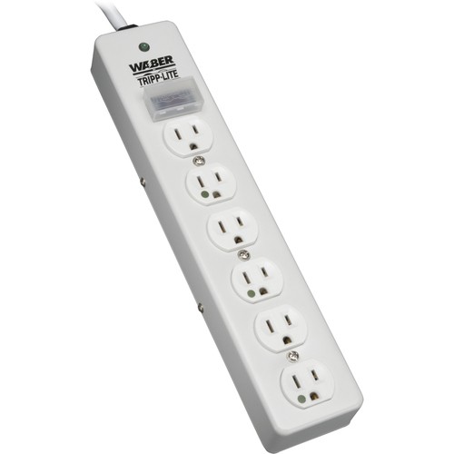 Tripp Lite by Eaton Hospital-Grade Surge Protector with 6 Hospital-Grade Outlets 26090₽