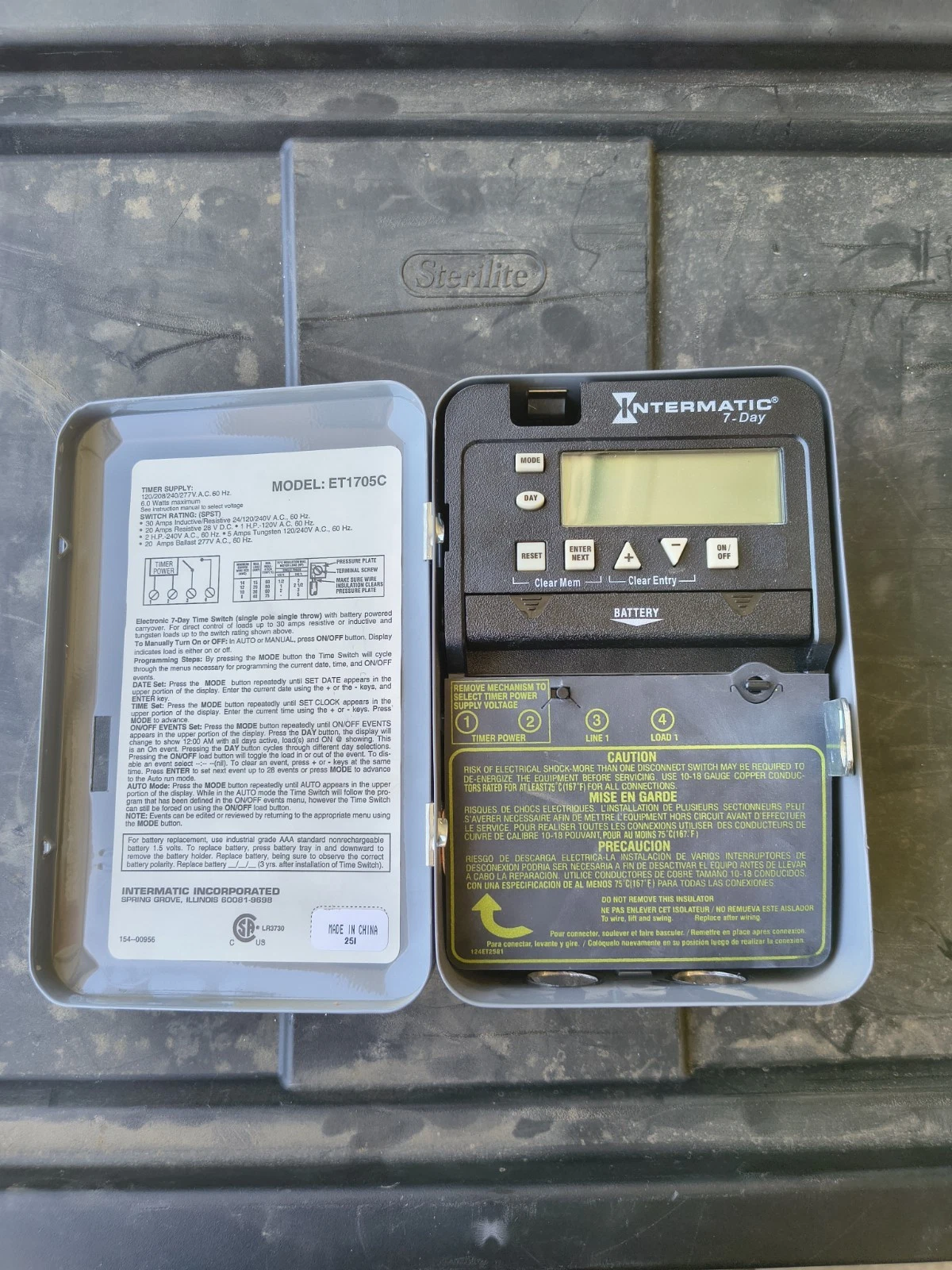 Intermatic EP100C Electronic Timer 24 Hr