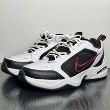 Nike Air Monarch IV Men  s 10 White/Black/Varsity Red 415445-101