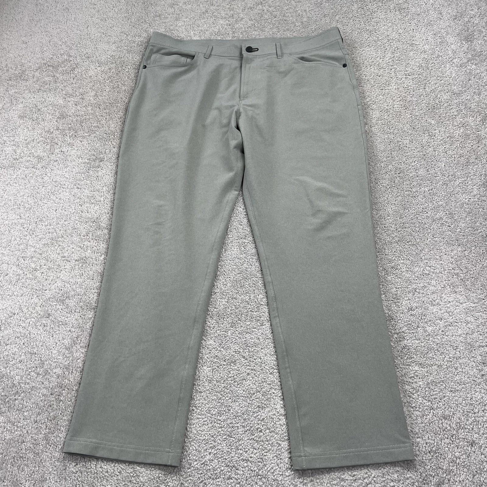 Public Rec Pants Mens 38x30 (39x29.5) Gray Dealmaker Casual Stretch Golf Chino