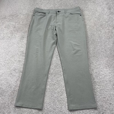 Public Rec Pants Mens 38x30 (39x29.5) Gray Dealmaker Casual Stretch Golf Chino