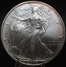 2006 American Silver Eagle * 1 oz .999 Fine Silver * BU Condition * Free Capsule