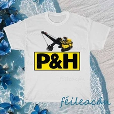 New Shirt P&H Mining Equipment T-Shirt Logo American T-Shirt Funny Size S to 5XL