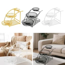 3 Tier Fruit Basket Multipurpose Storage Organizer for Home Hotel Household